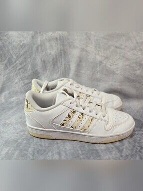 adidas Women's Break Start Shoe in a white and floral